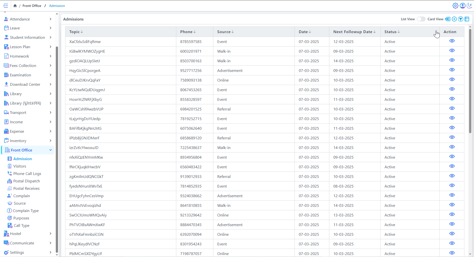 Geometric art installation